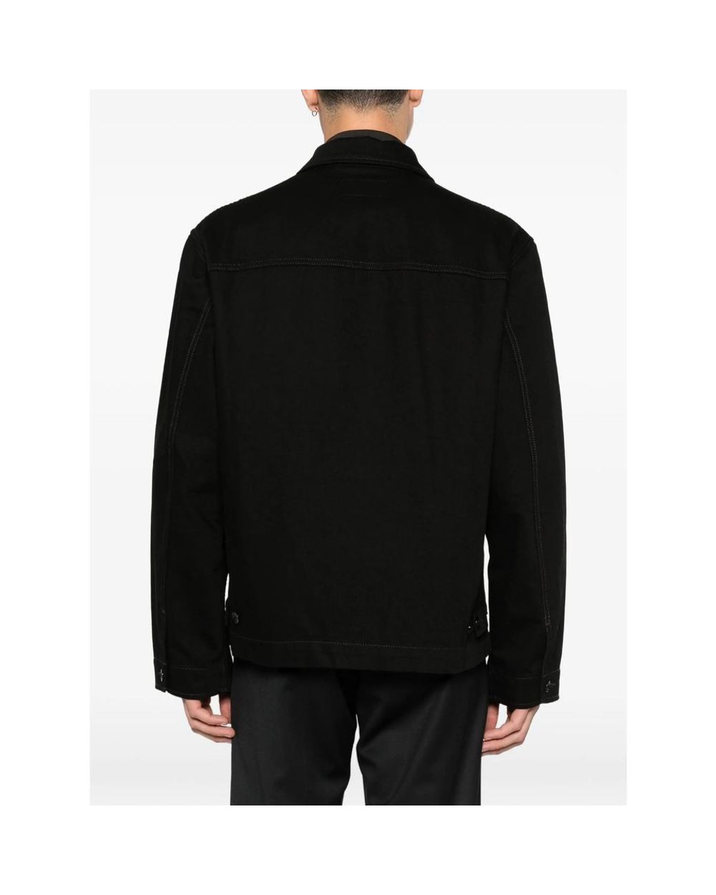 Lemaire Black Shirt Jacket for men
