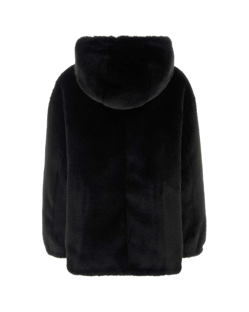 Prada Black Eco Fur Reversible Jacket