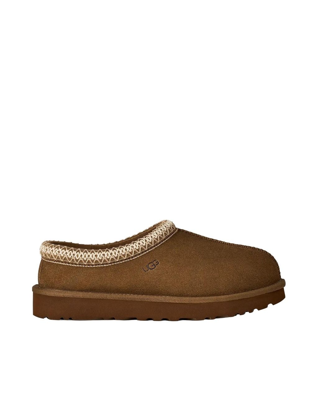 Ugg Brown Tasman Ii Slippers Leather Flat Shoes