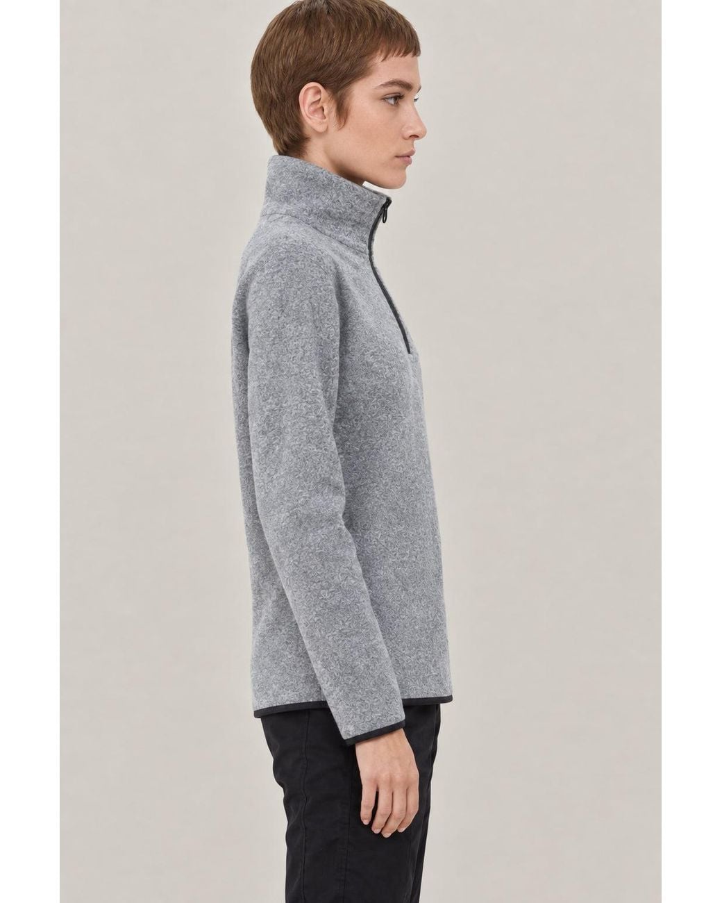 Brunello Cucinelli Gray Wool Blend Sweater Clothing