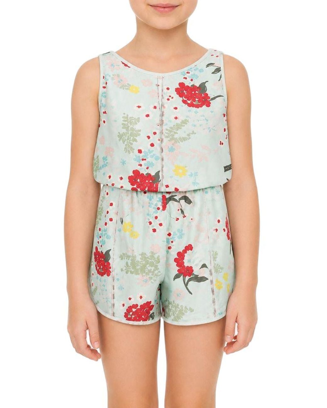 Pinko White Pinko Floral Viscose Jumpsuit