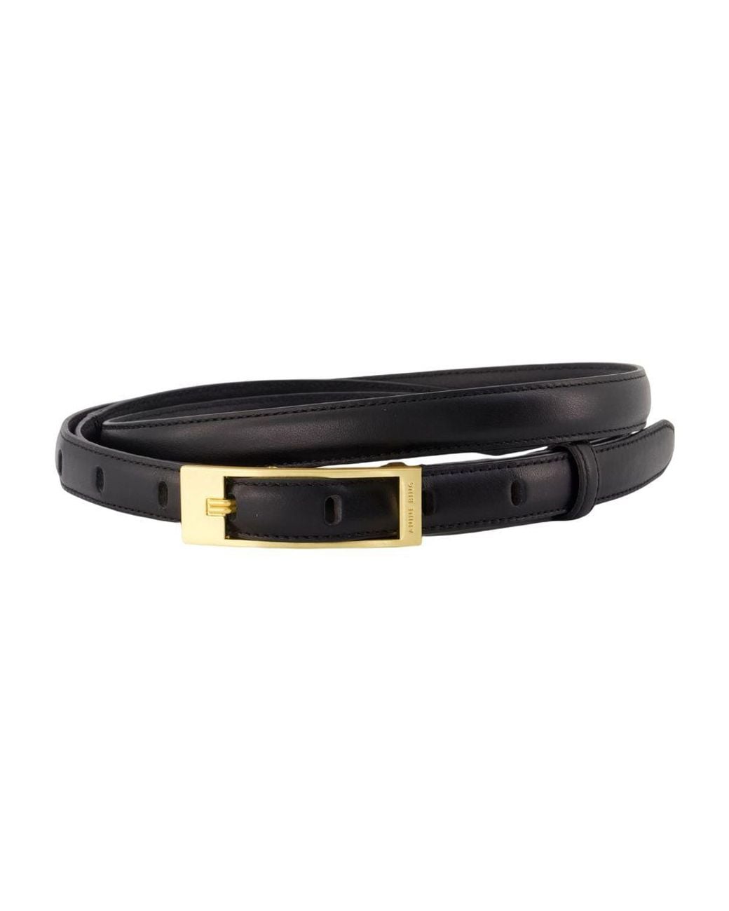 Anine Bing Black Double Elly Belt