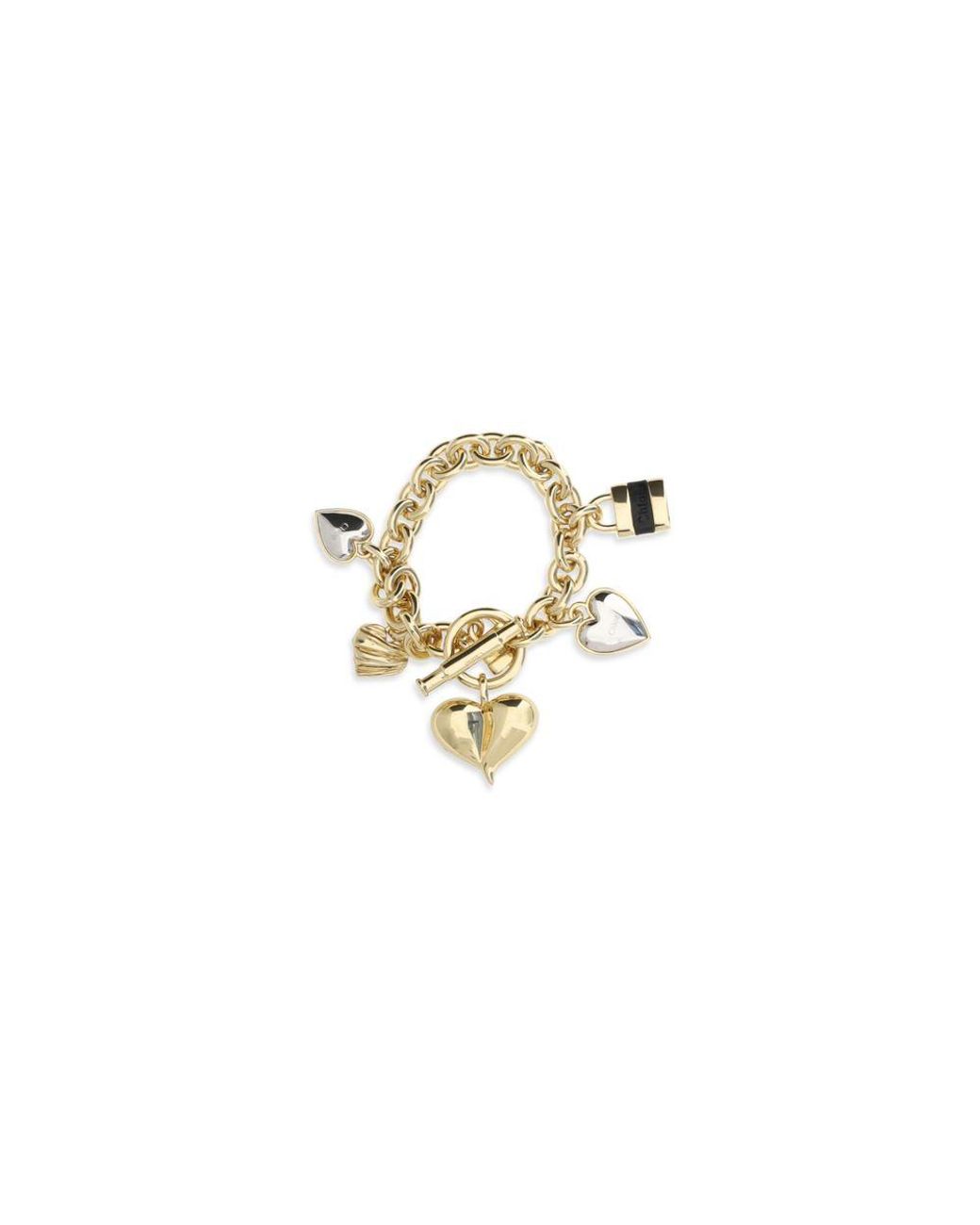 Chloé Metallic Gold Brass Bracelet