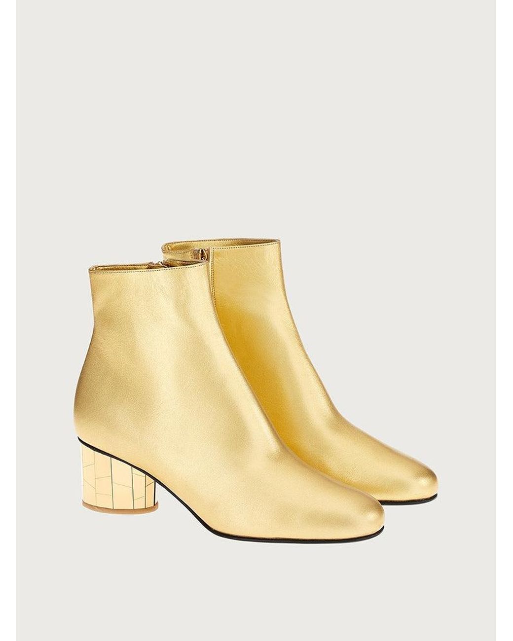 Ferragamo Natural Bootie Shoe