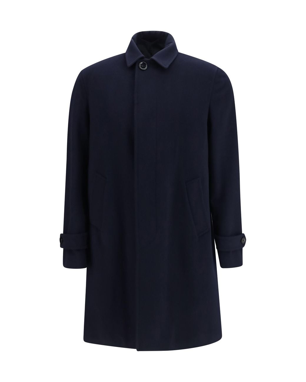 Lardini Blue Single Breasted Coat for men