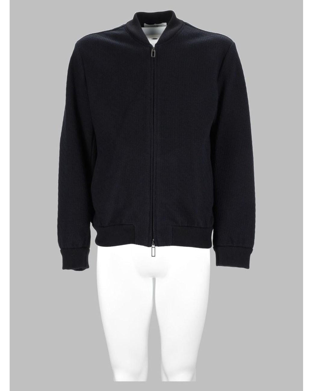 Paolo Pecora Black Cotton-Blend Zip Jacket Polyamide for men