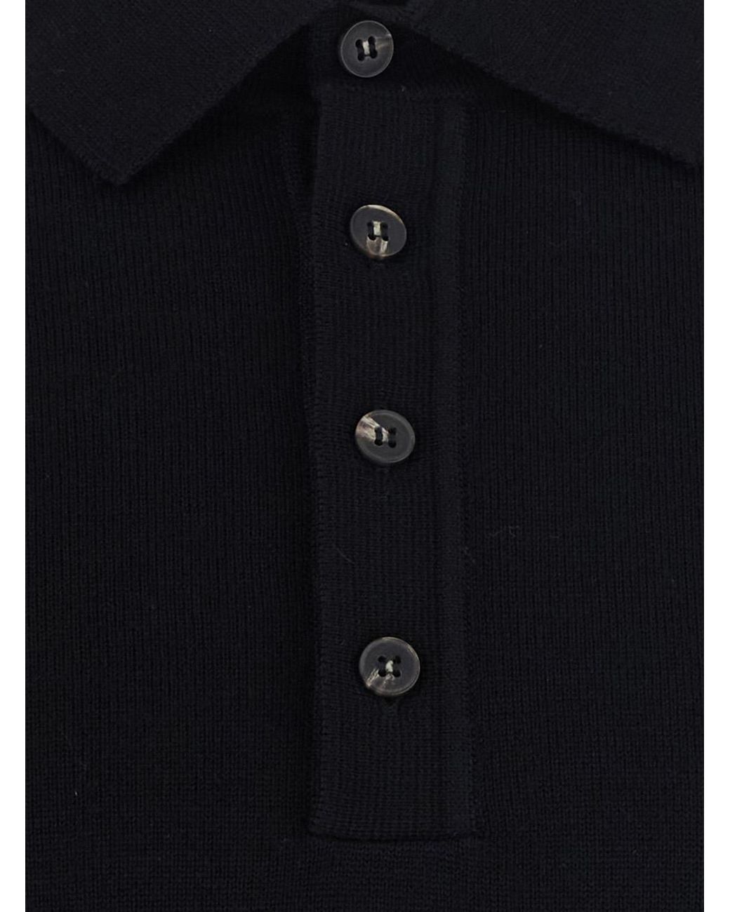Kangra Blue Polo Shirt Extra Fine Merino for men