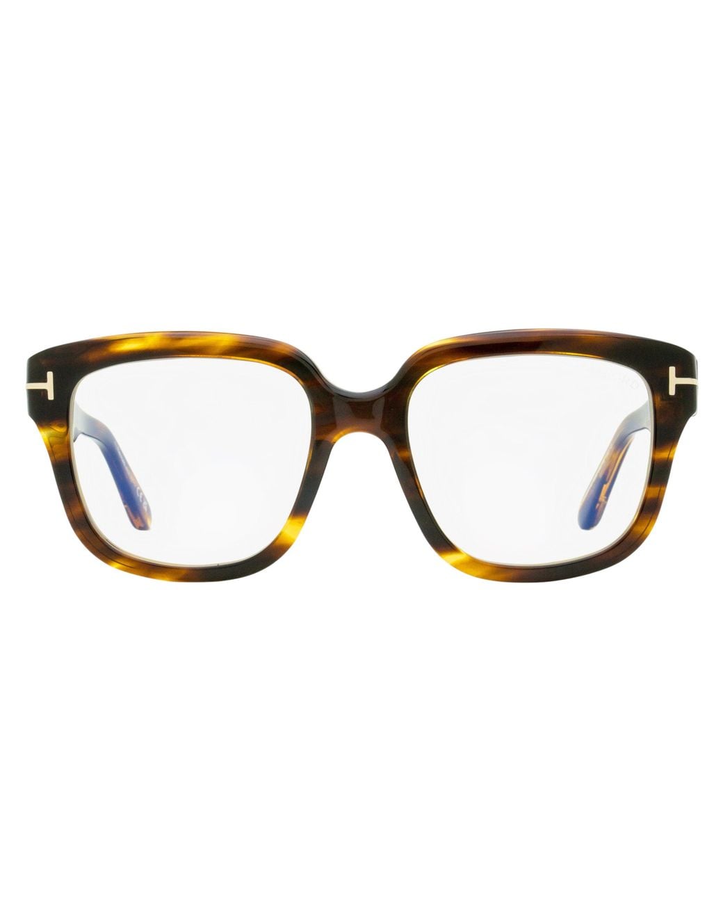 Tom Ford Black Large Square Eyeglasses Tf6094B 055 54Mm Plastic (Acetate) Sunglasses
