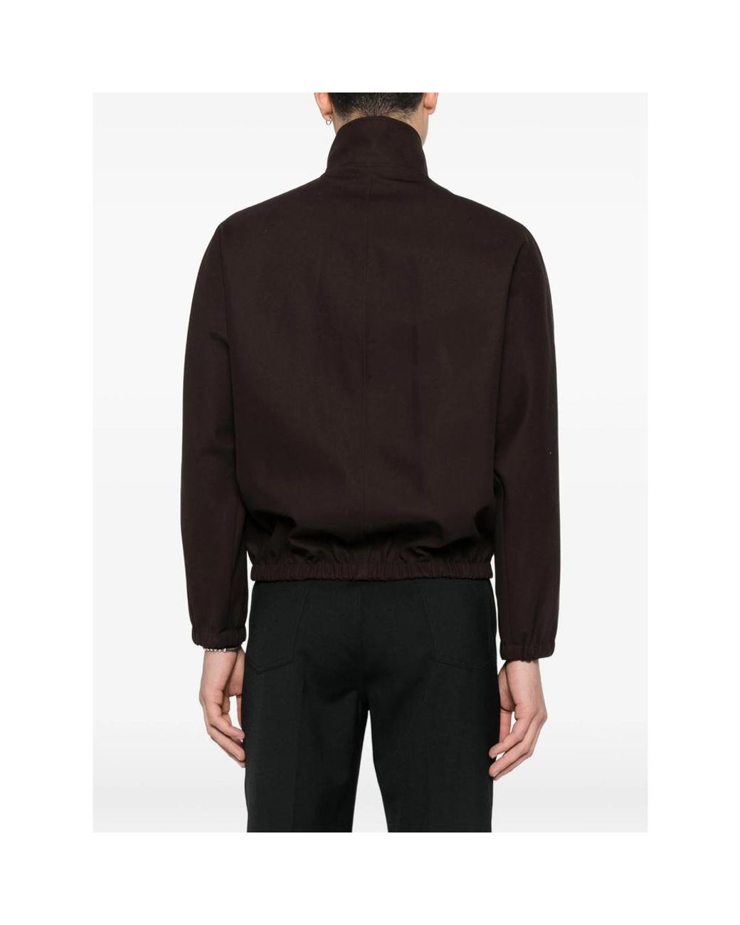 Courreges Black Zip-Up Bomber Jacket for men