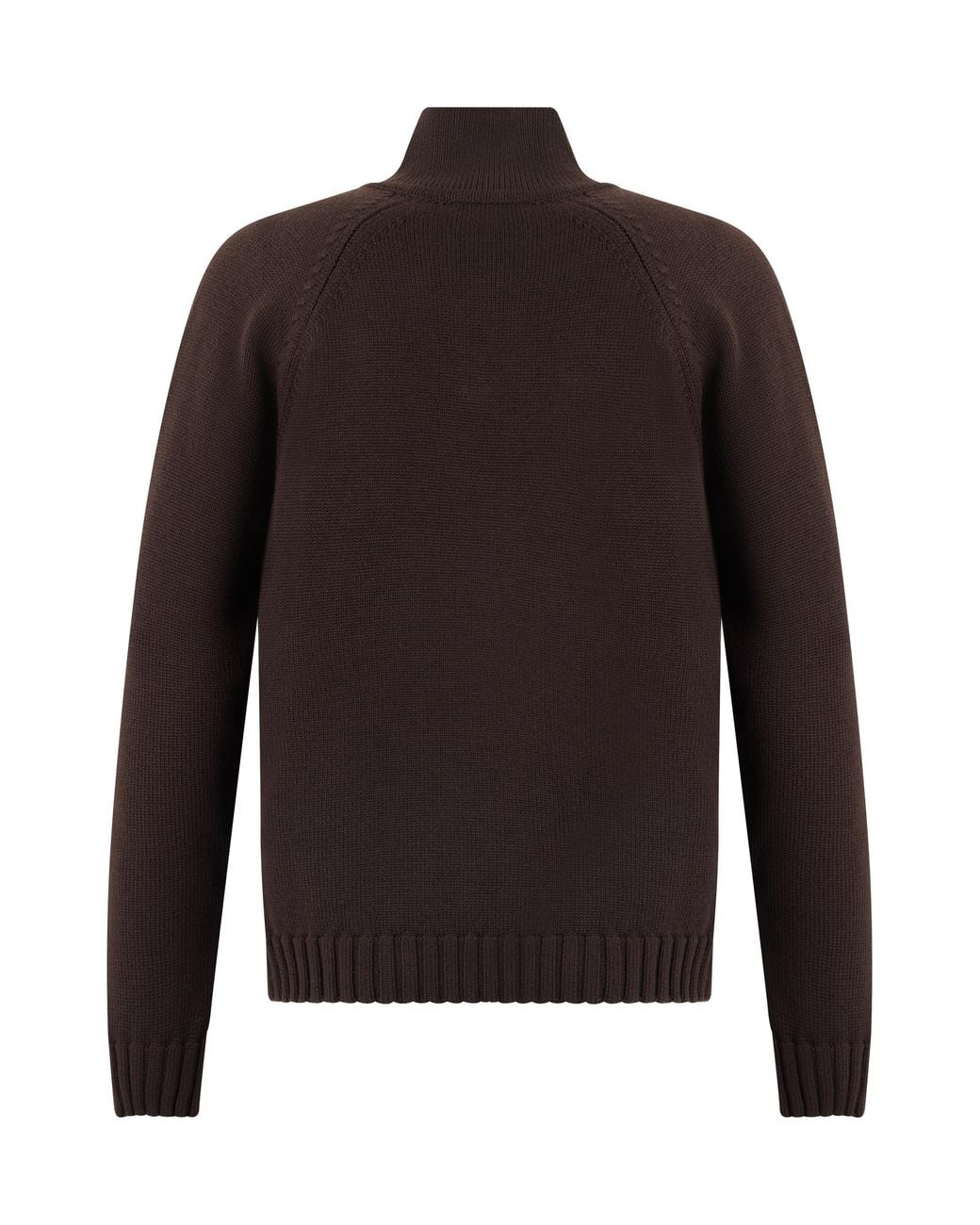 Slowear Brown Polo Collar Wool Sweater Virgin T-Shirts And Polos for men