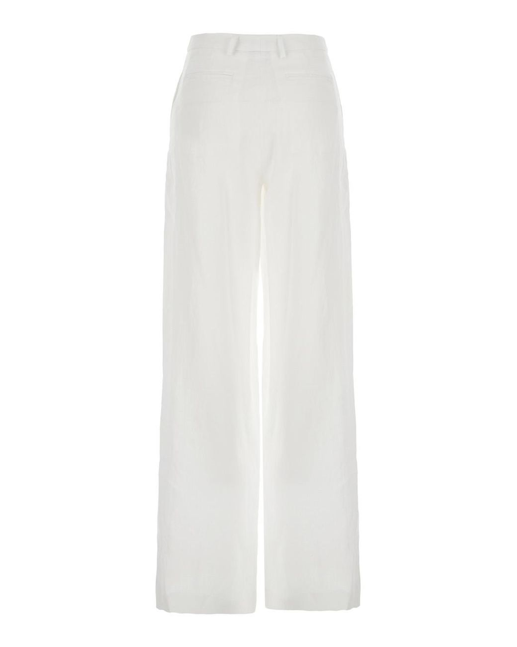 Le Plain White Wide Leg Pants