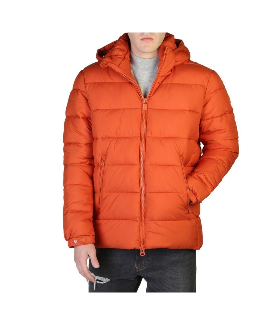 Save The Duck Orange Nylon Bomber Clothing for men