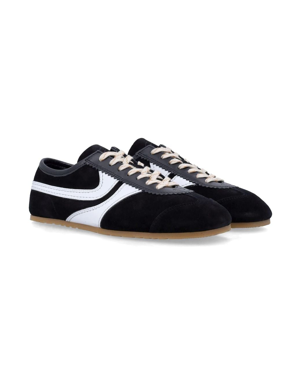 Dries Van Noten Black Suede Sneakers for men