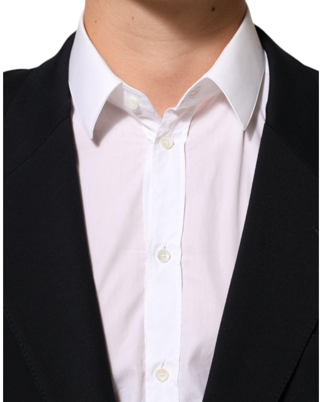 Dolce & Gabbana Black Viscose 2 Buttons Suit Jacket Blazer 05+Pa+Vi