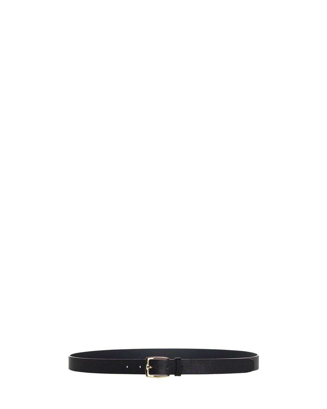 D 40 White Saffiano Leather Belt for men