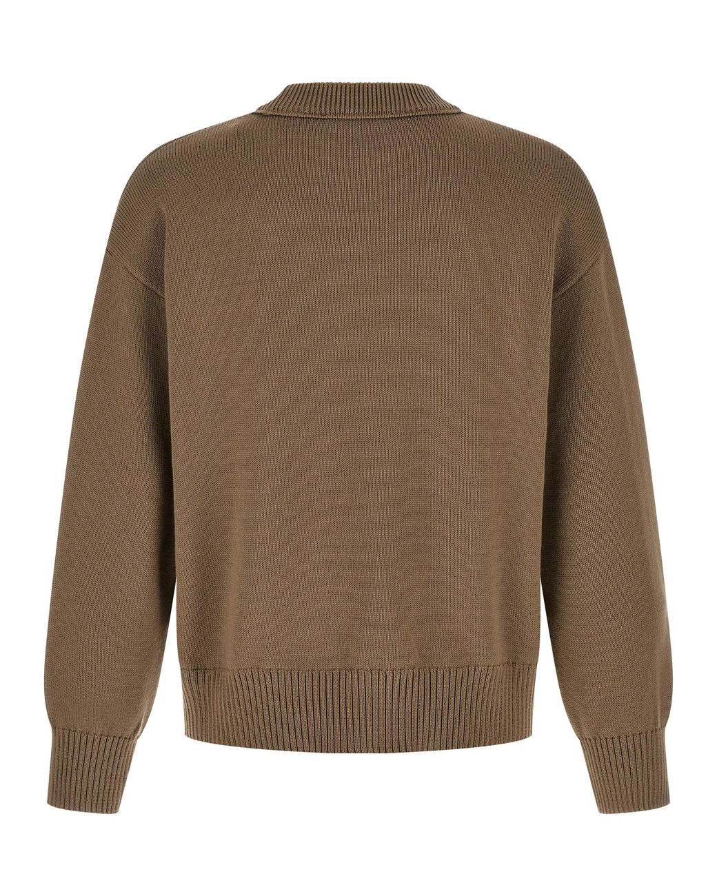 AMI Green Wool Cardigan Clothing for men
