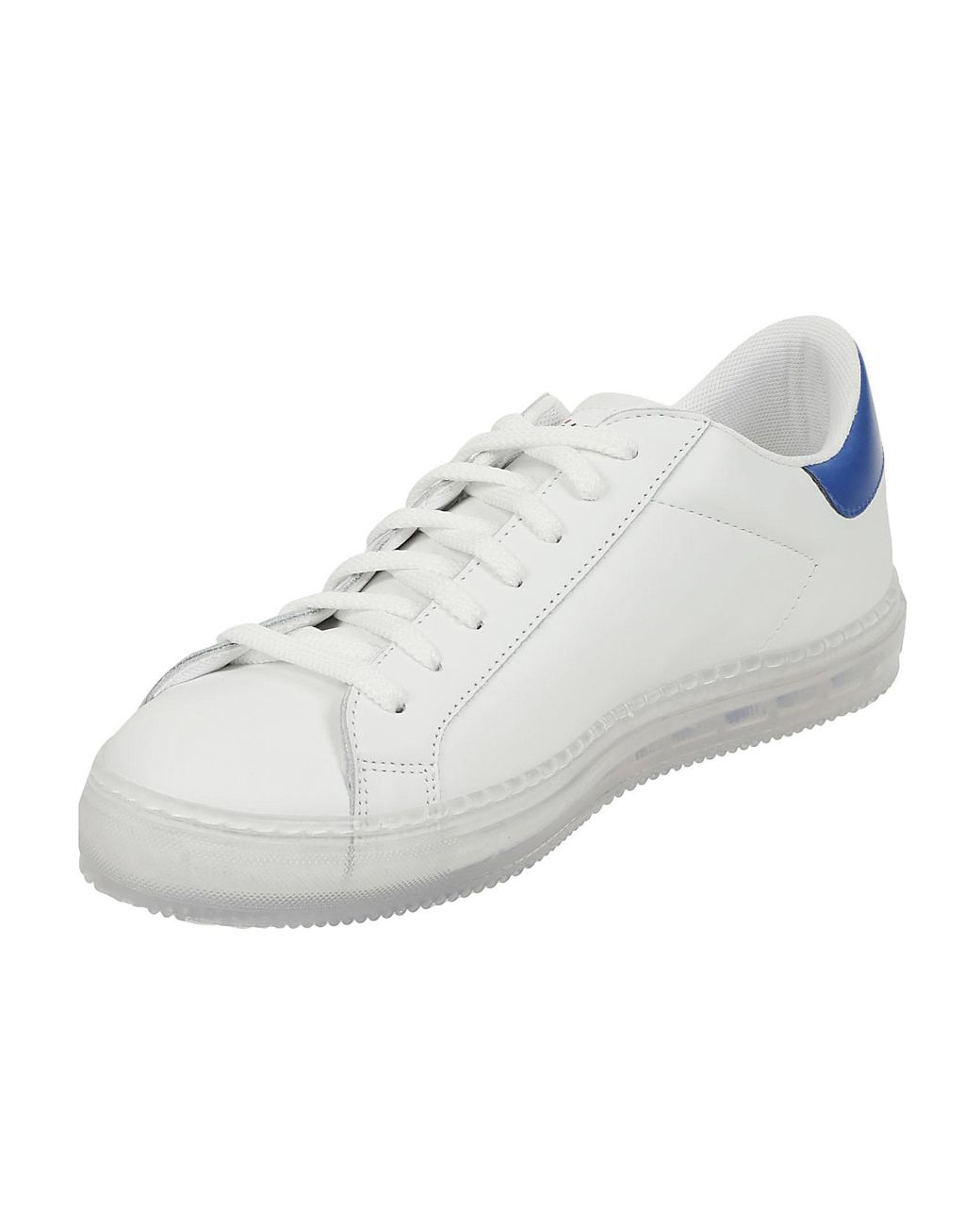 Kiton Blue Sneakers Calfskin Shoe for men