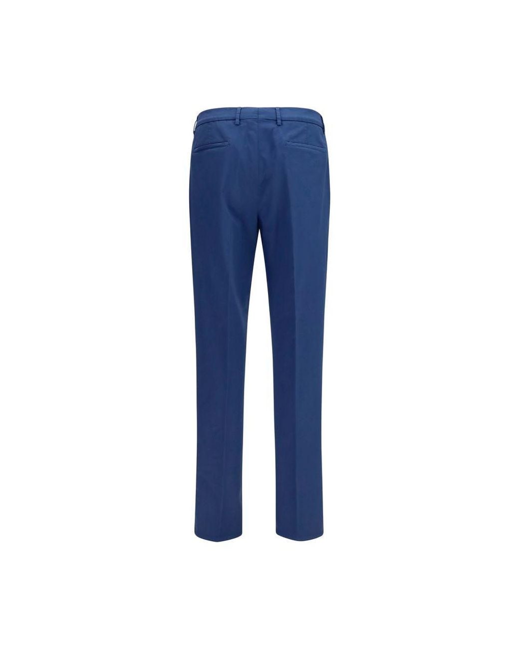 Brunello Cucinelli Blue Cotton Chino Pants for men