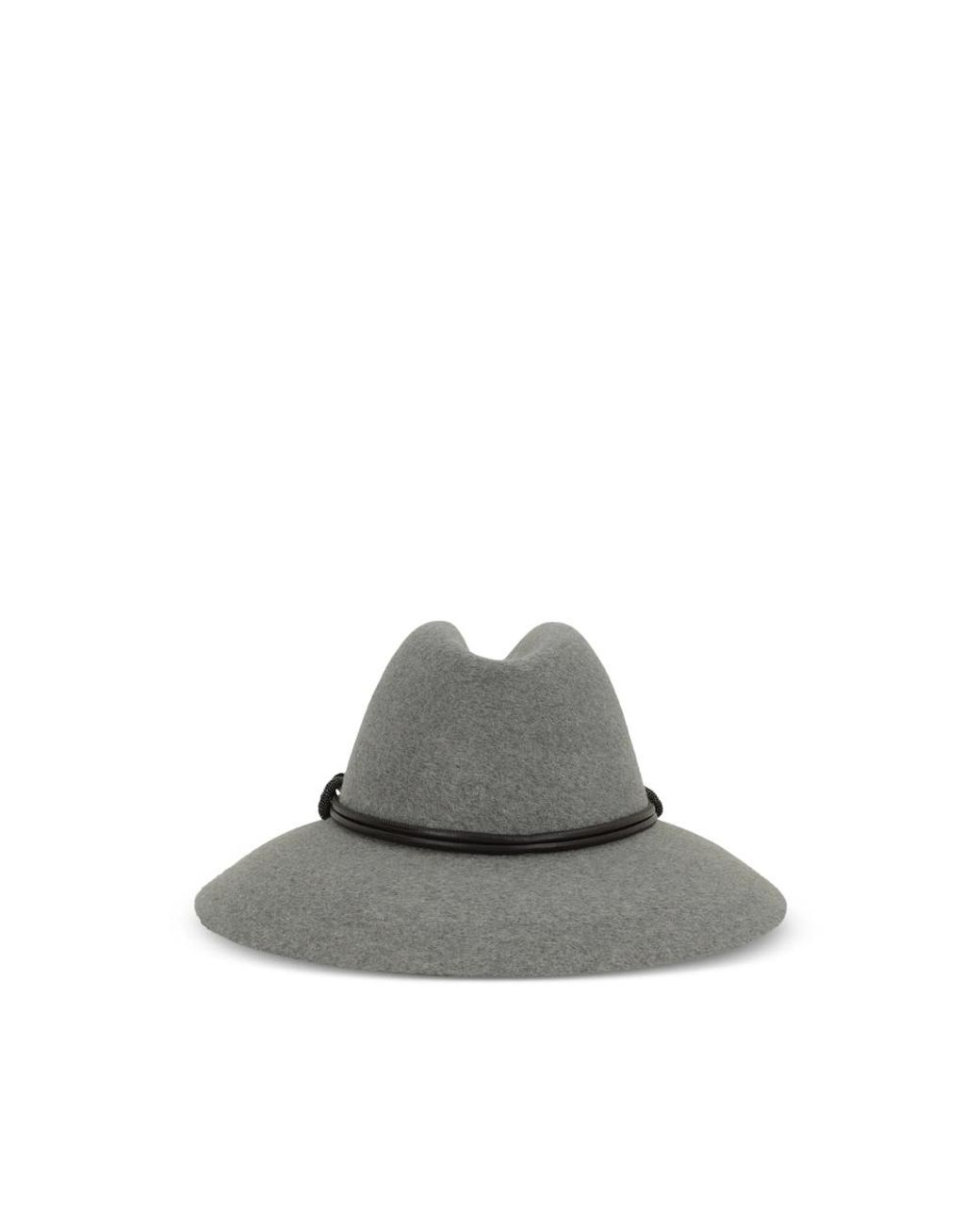 Brunello Cucinelli Gray Hats