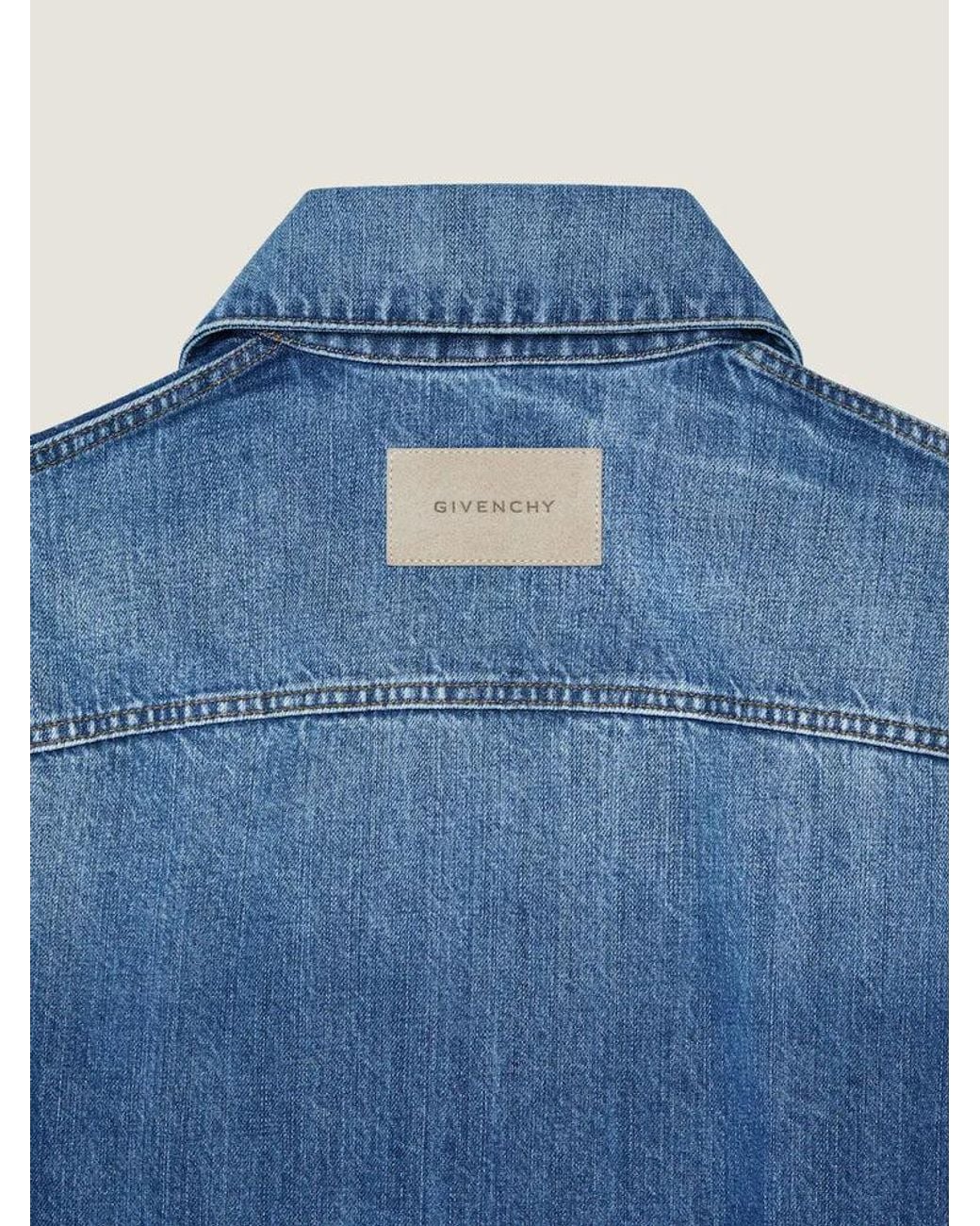 Givenchy Blue Givenchy Cropped Denim Jacket