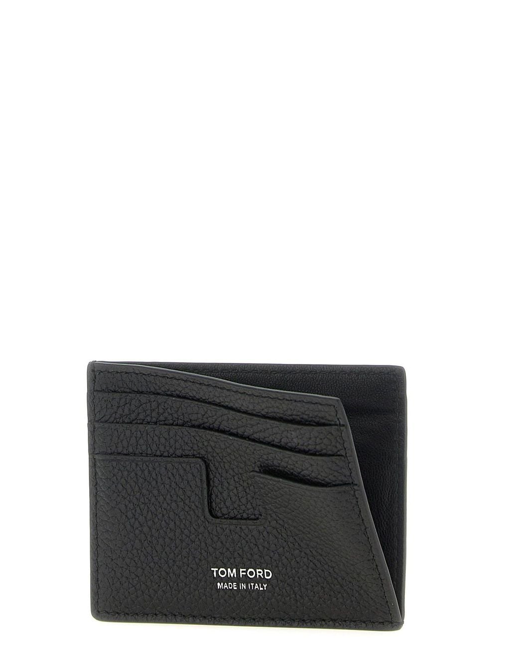 Tom Ford Black T Line Card Case