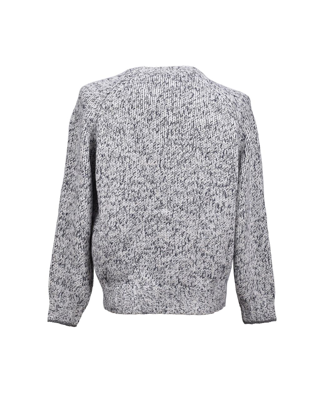 Brunello Cucinelli Gray Wool Silk Sweater Clothing for men