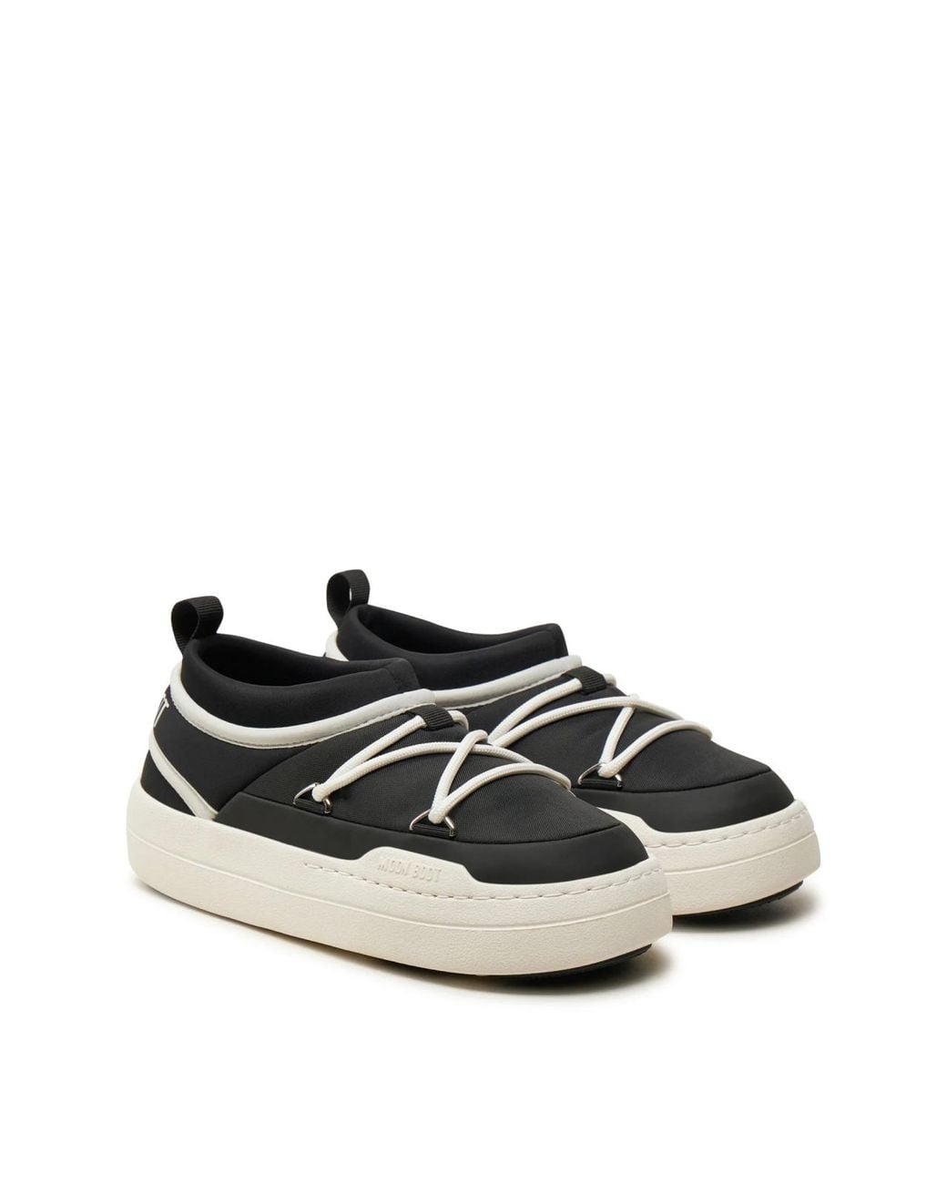Moon Boot Black Park Icon Slip-On Sneakers
