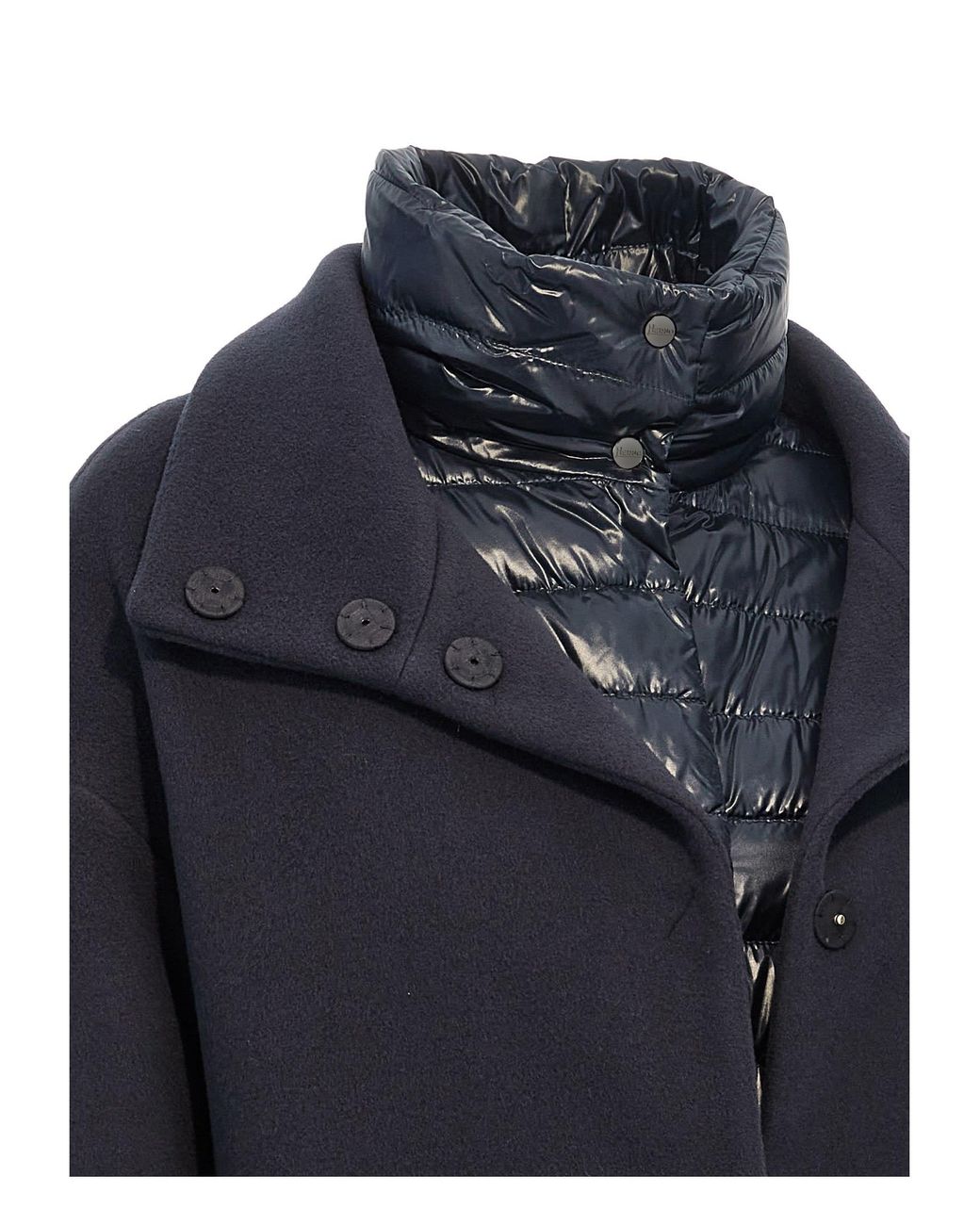 Herno Blue Coat Insert Down Jacket
