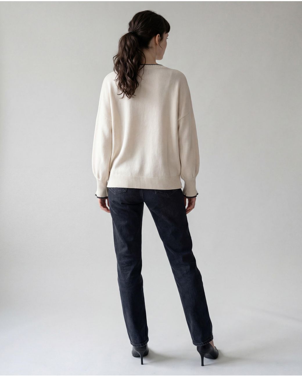 Brunello Cucinelli Multicolor Off Cashmere Crewneck Sweater