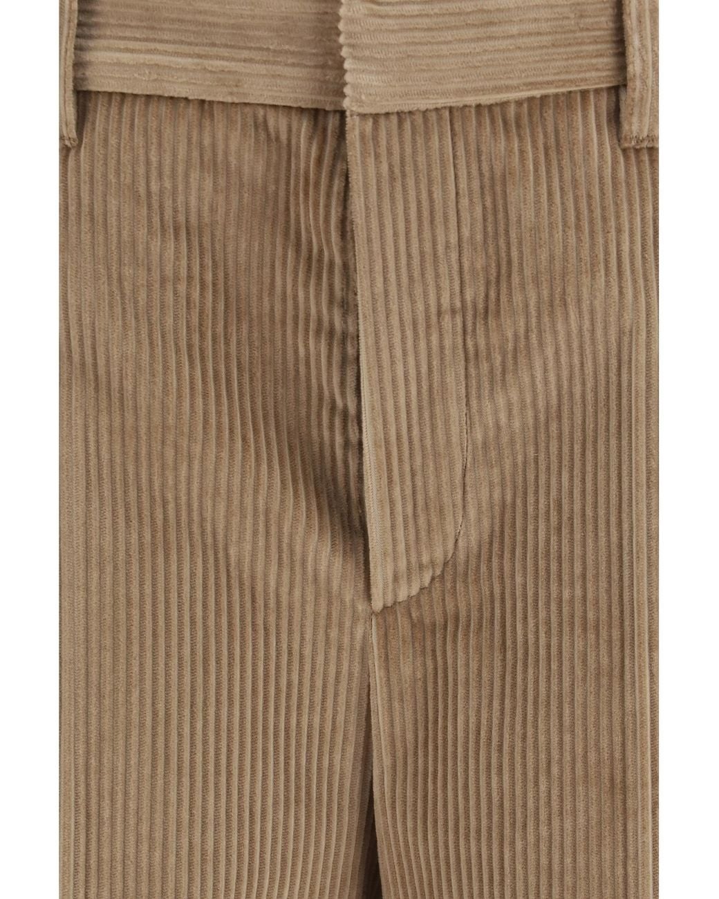 Brunello Cucinelli Natural Cotton Velvet Pants Trousers