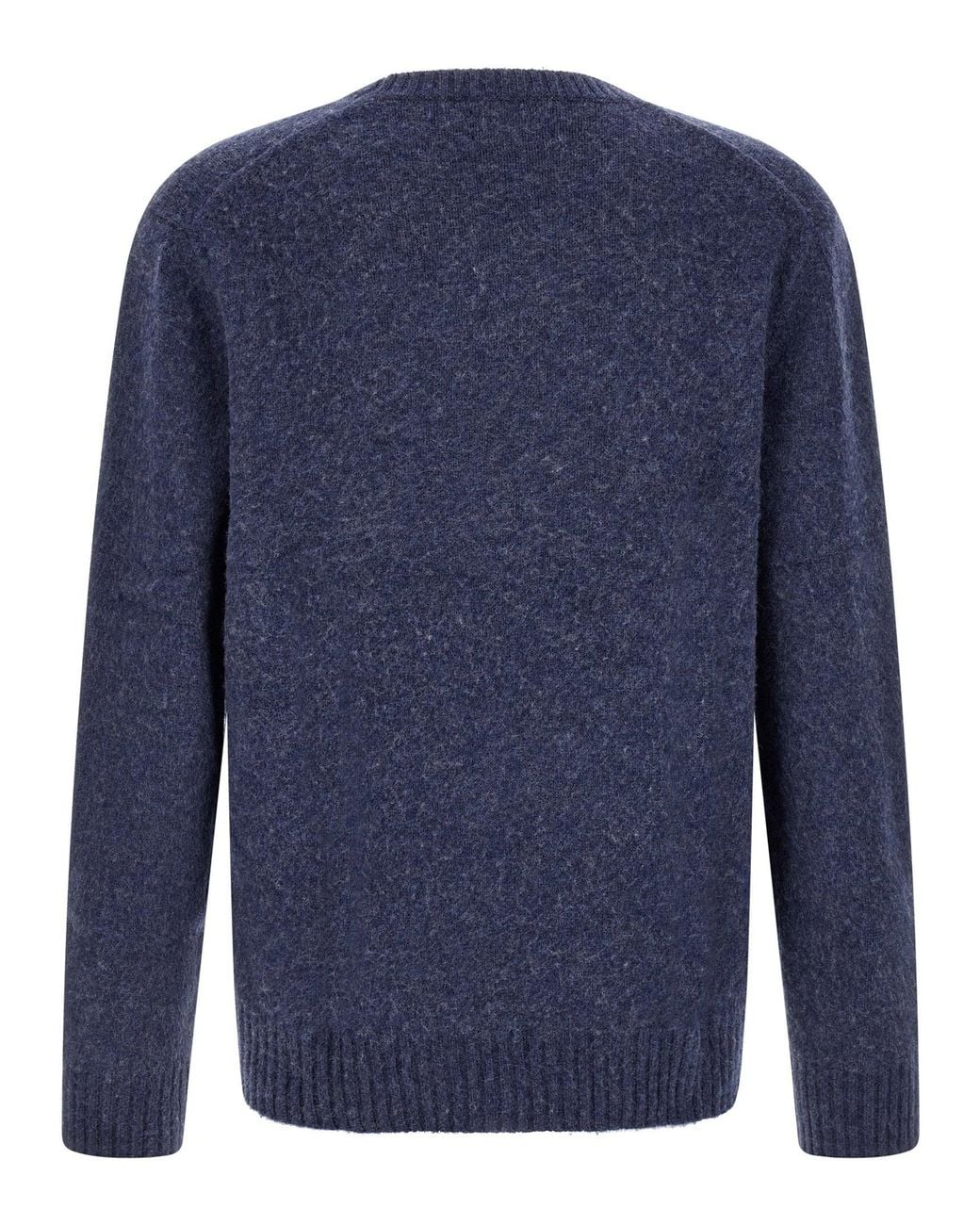Polo Ralph Lauren Blue Logo Intarsia Wool-Cashmere Sweater for men
