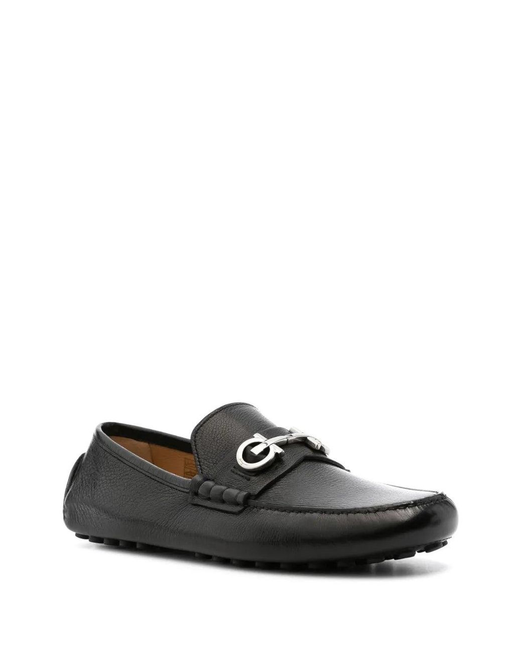 Ferragamo Black Ferragamo Grazioso Leather Loafer for men