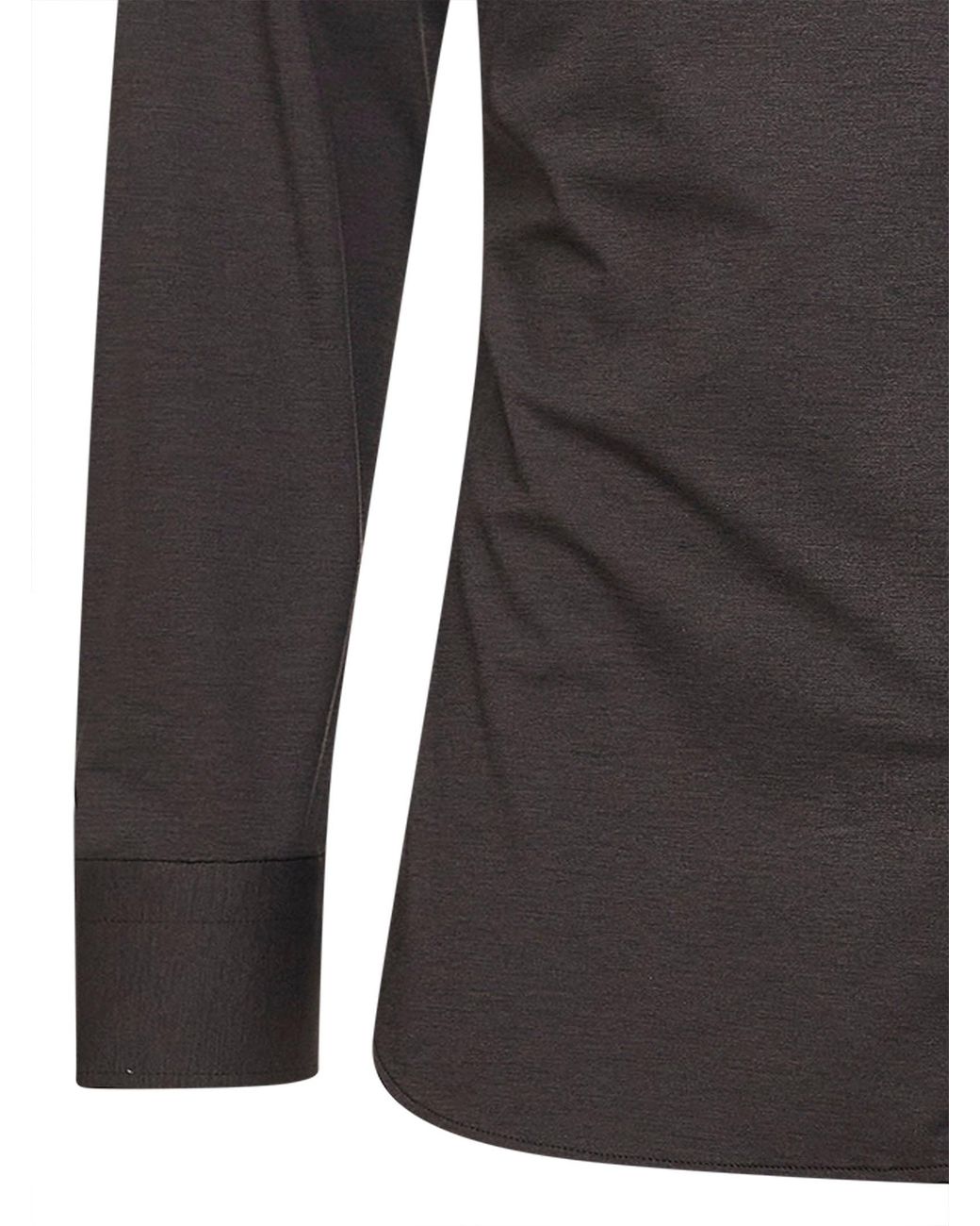 D 40 Black Stretch Jersey Shirt for men