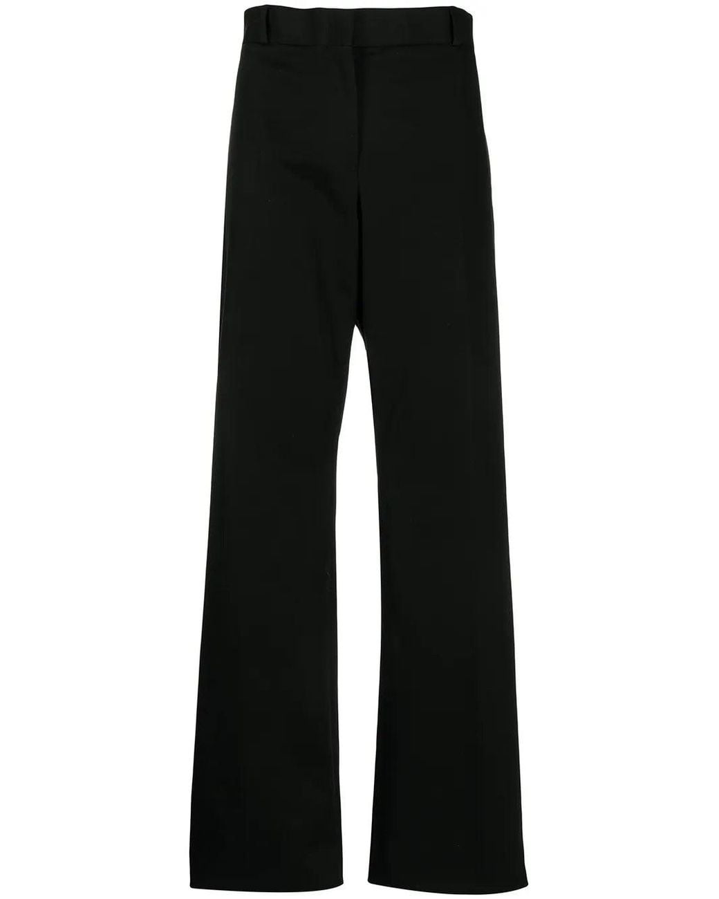 Ferragamo Black Wide-Leg Trousers