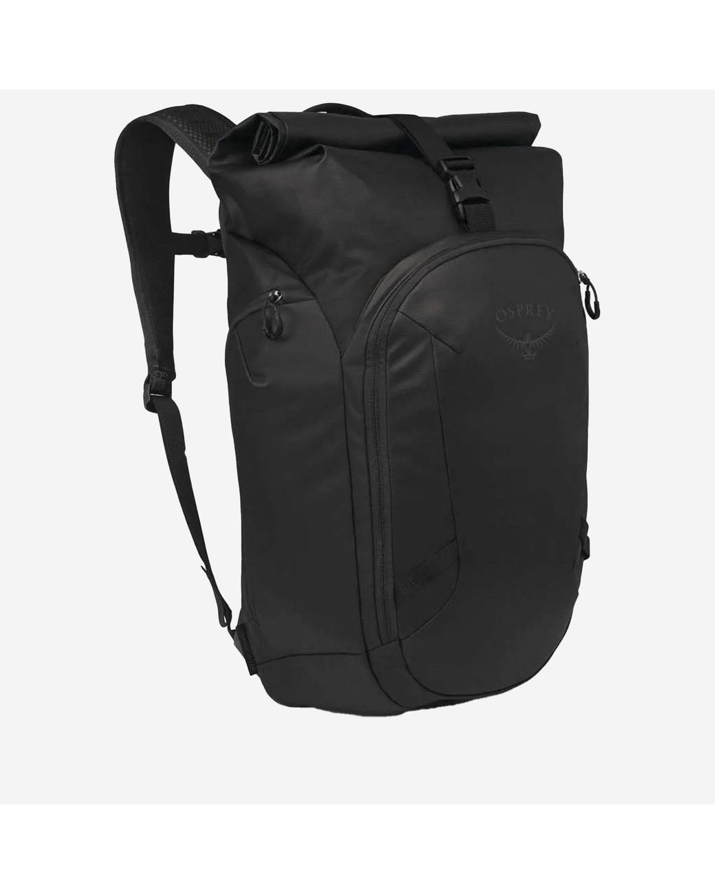 Osprey Black Transporter Roll Top Backpack Nylon Backpacks for men