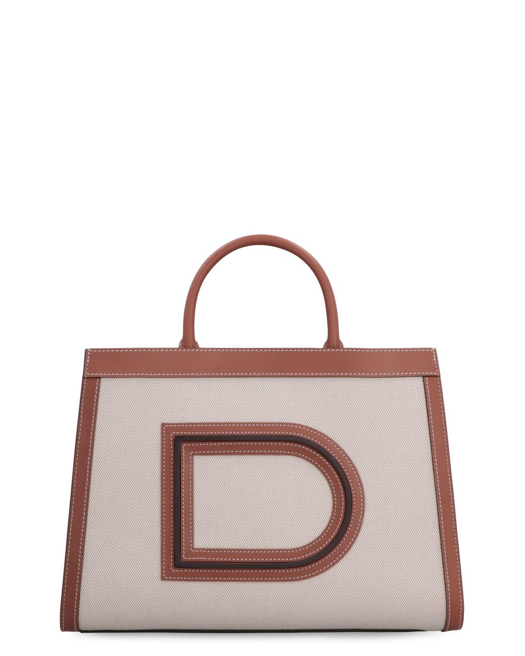 Delvaux Frame Pm Canvas Tote Bag | Lyst