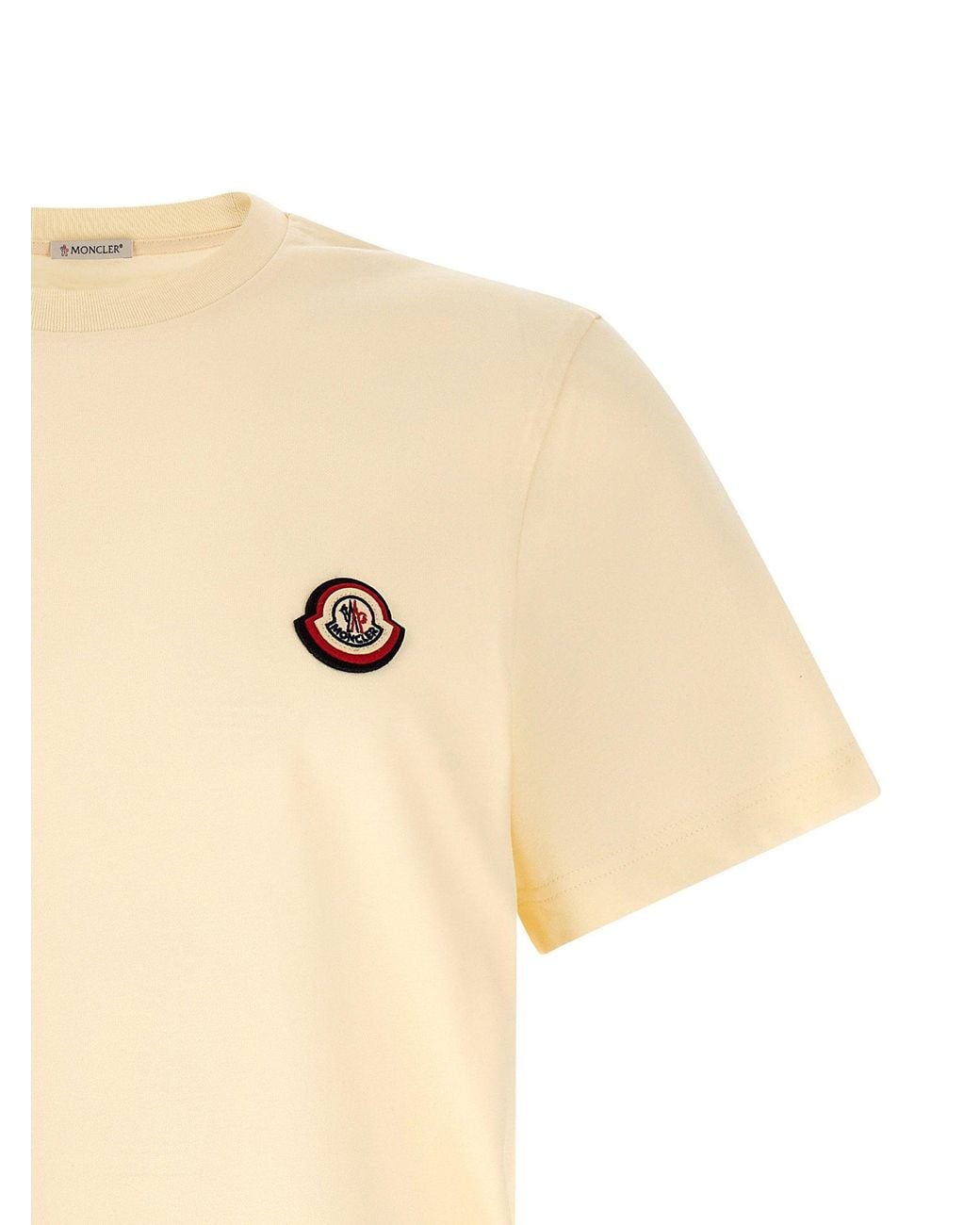 Moncler Natural Logo Patch T-Shirt for men