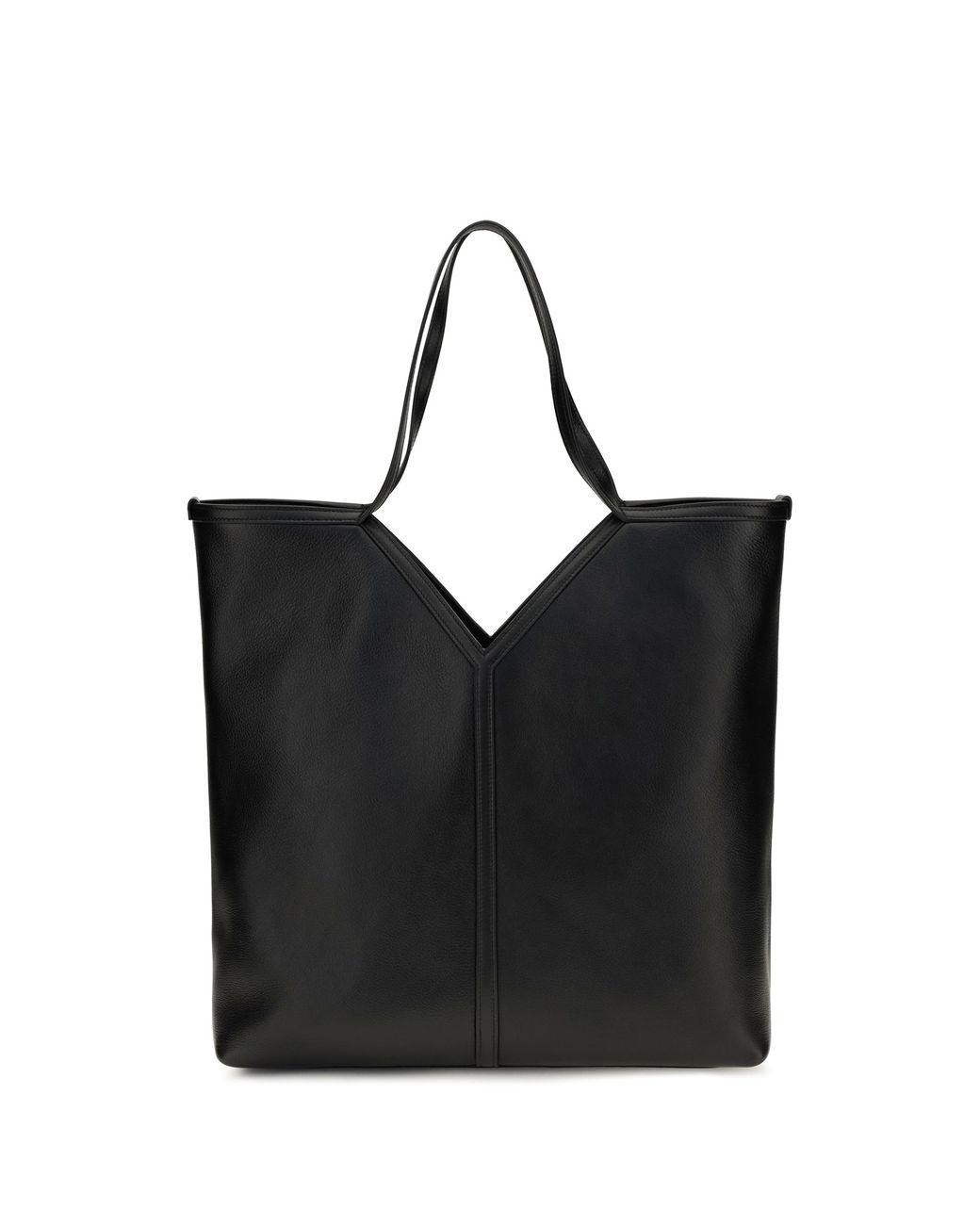 Saint Laurent Black Large Y Leather Tote Bag for men