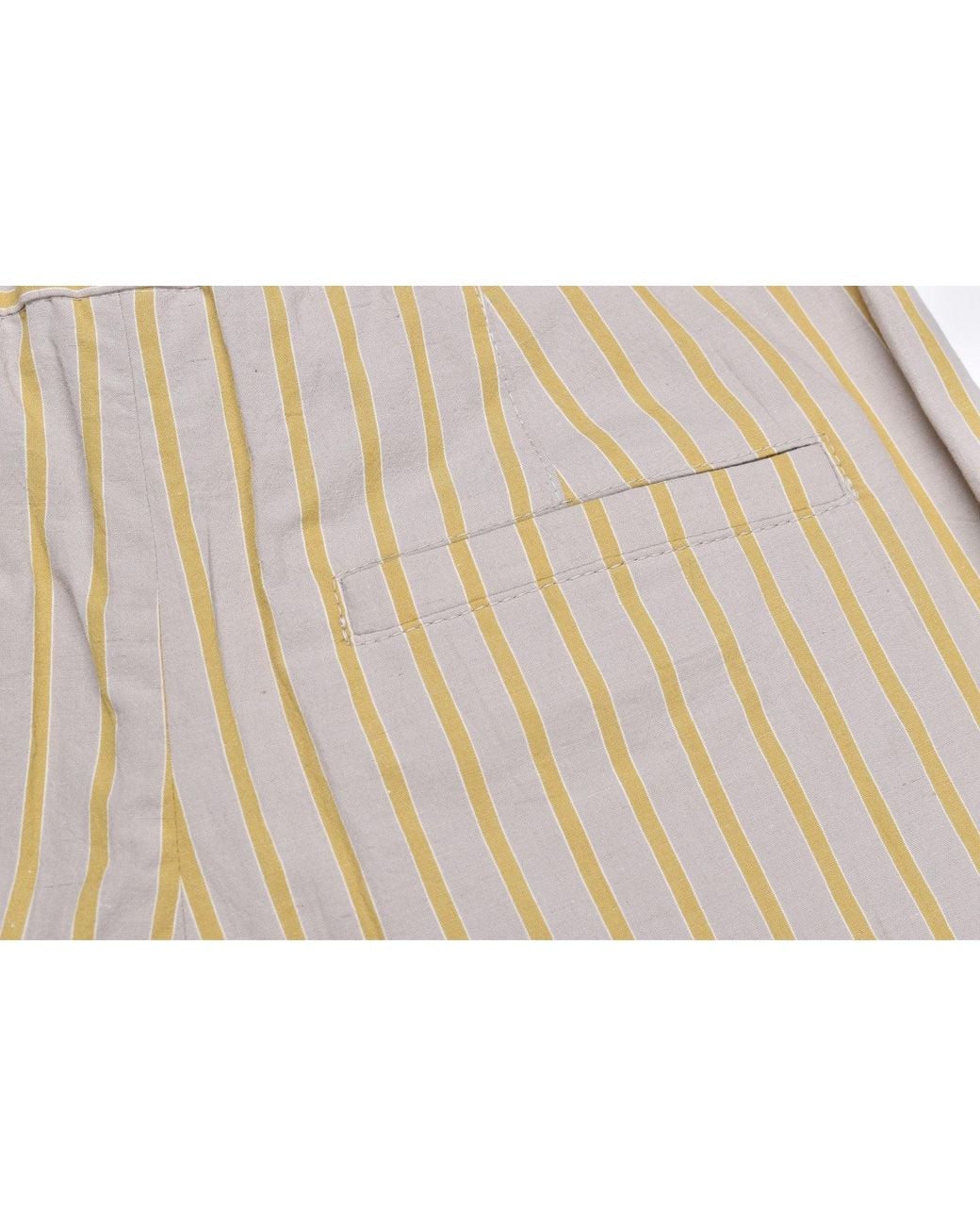 Brunello Cucinelli Natural Striped Relaxed Trousers