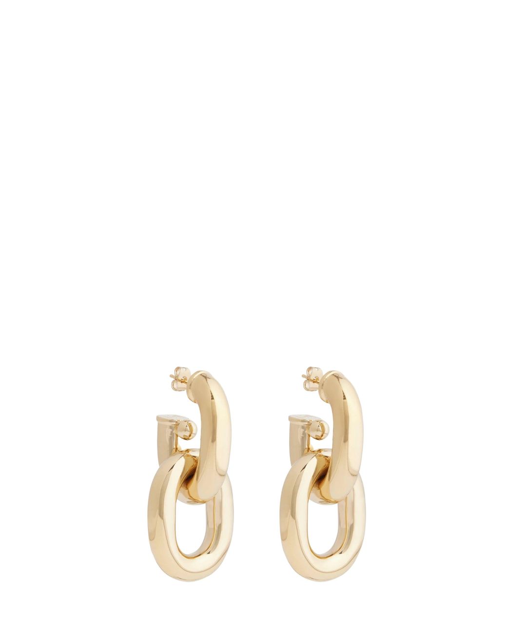 Rabanne Metallic Double Xl Link Earrings