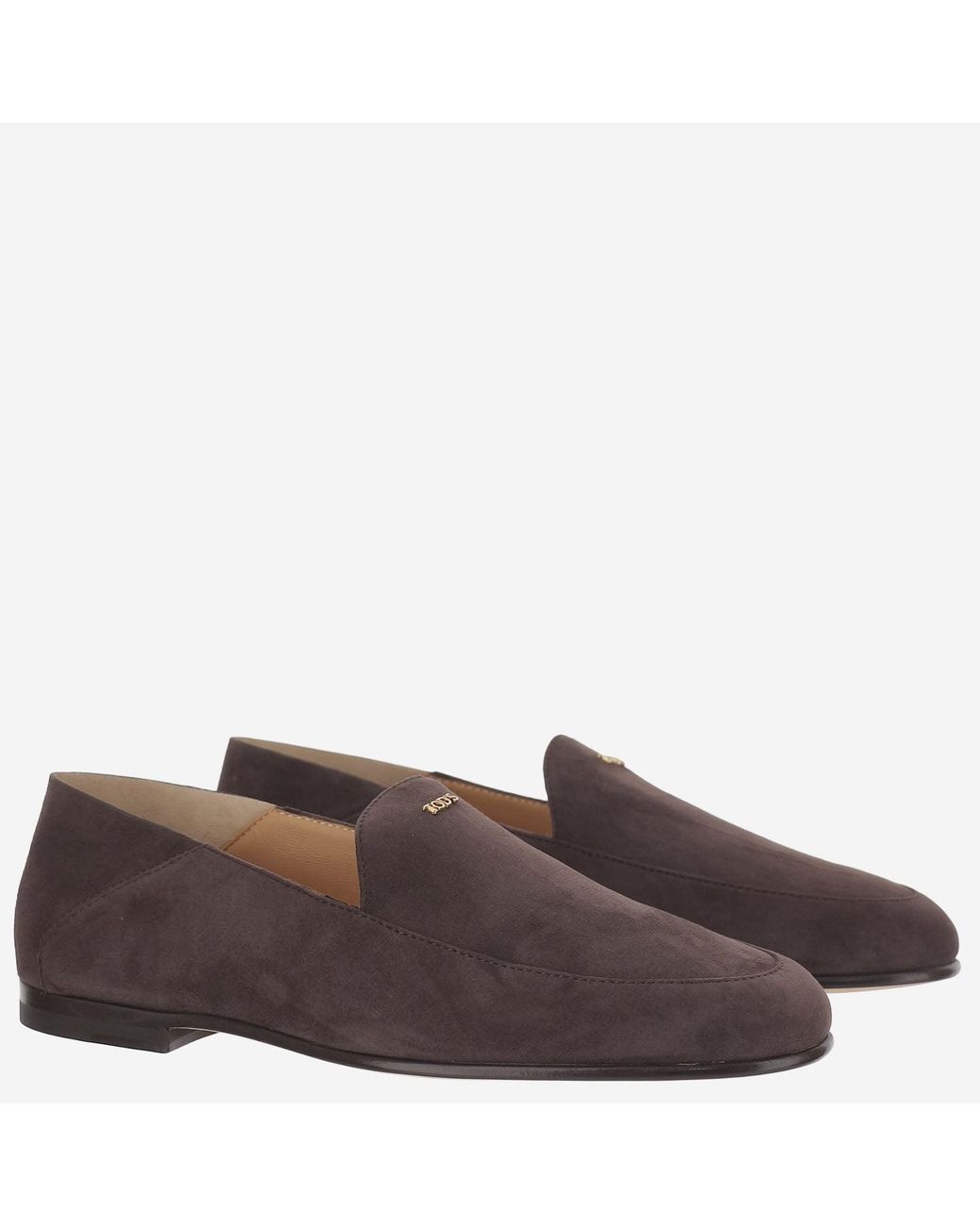 Tod's Brown Loafers Suede