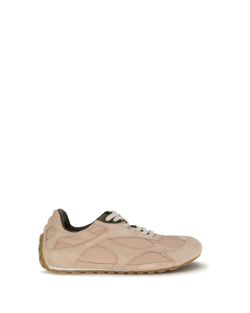Bottega Veneta White Sneakers Orbit Flash Terra- Oil/ Suede