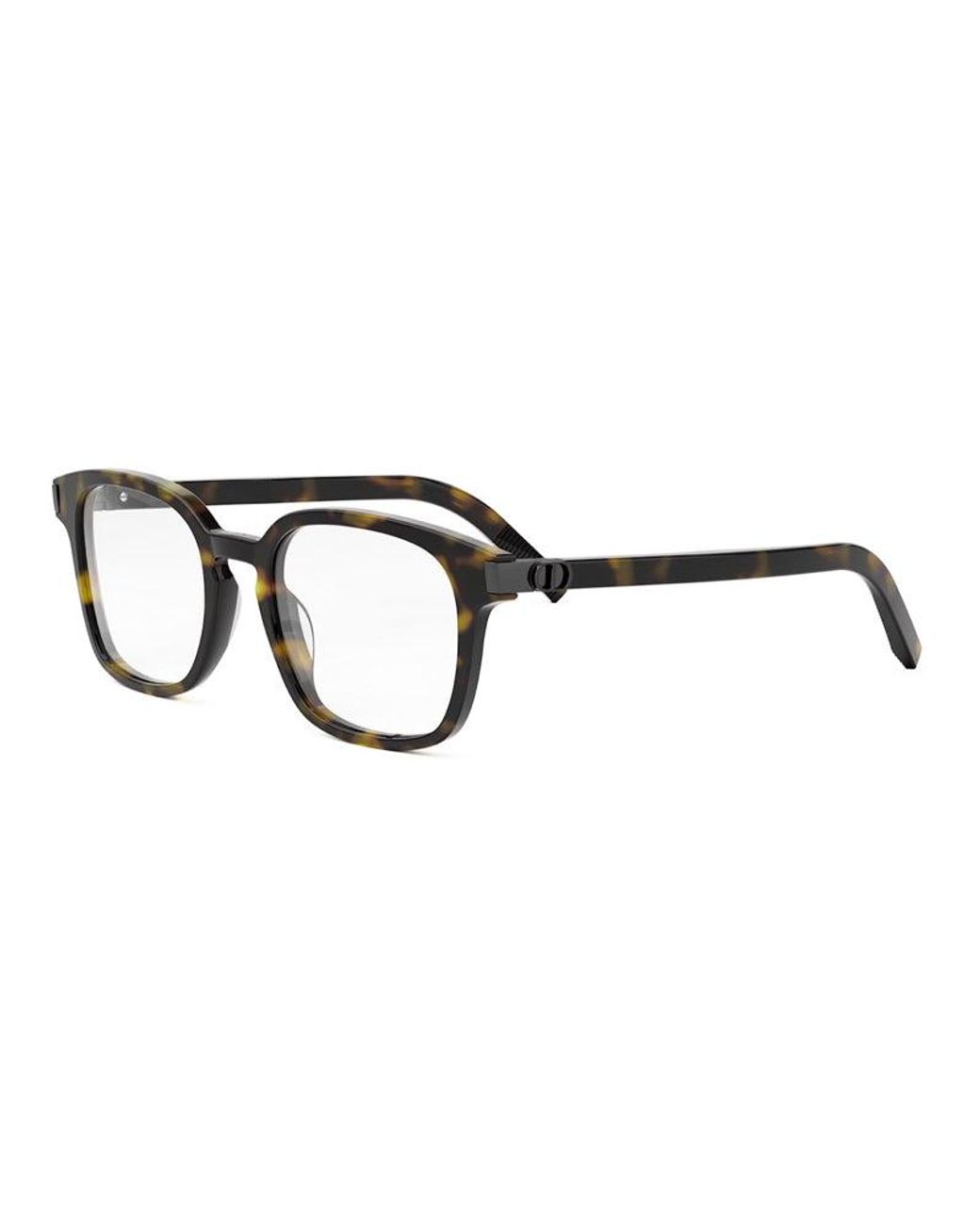 Dior Black Eyeglasses Square Full Rim, Havana Frame And Clear Demo Lens Cdiconos4I2000 Sunglasses for men