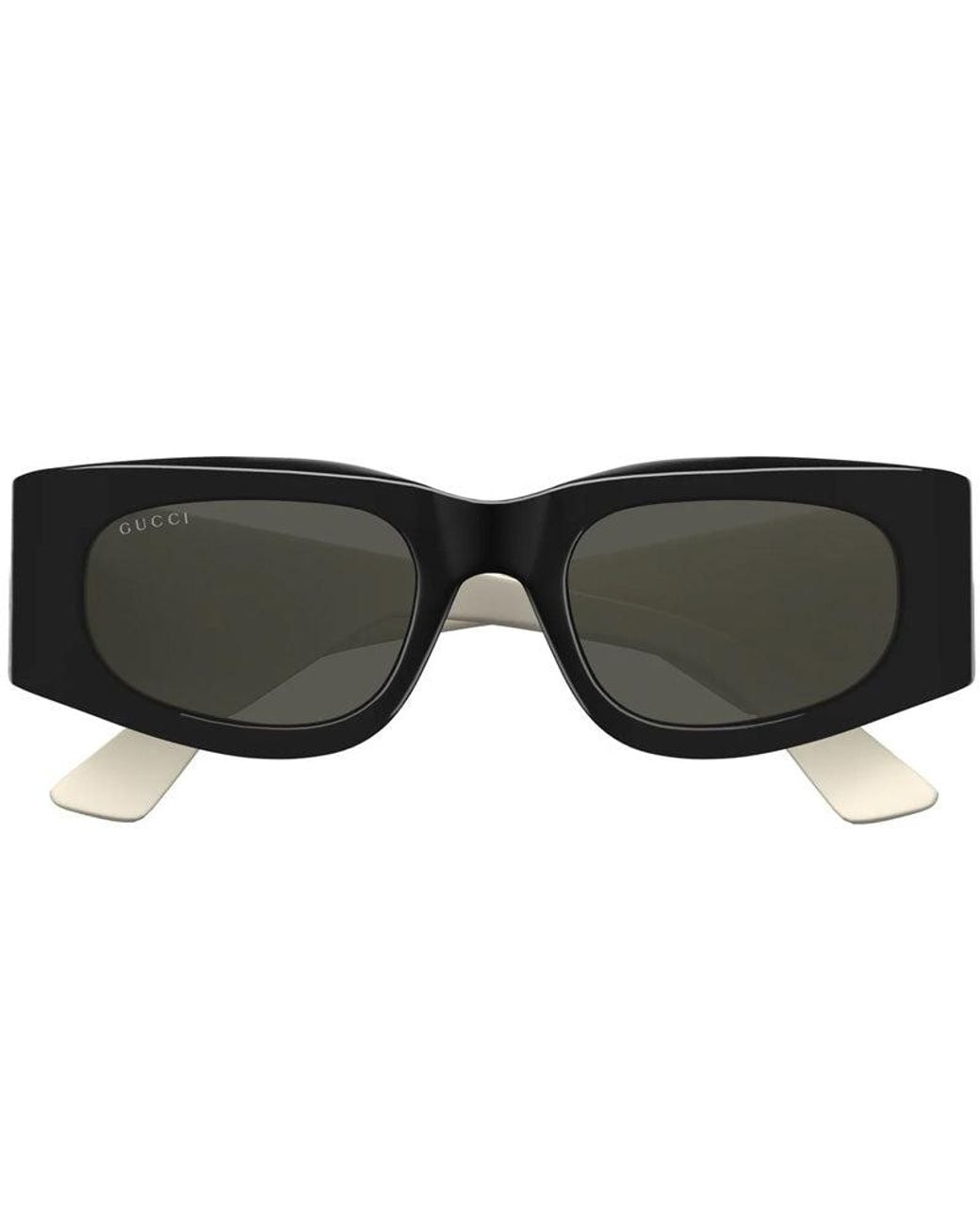 Gucci Black Sunglasses Square Full Rim, Dark Havana With Frame And Lens Gg1664S002