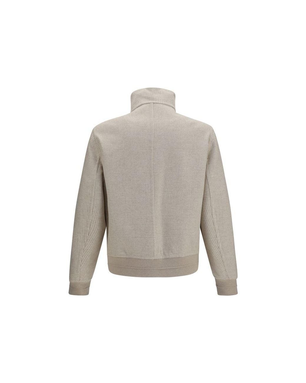 Brunello Cucinelli Gray Beige Cashmere Full for men