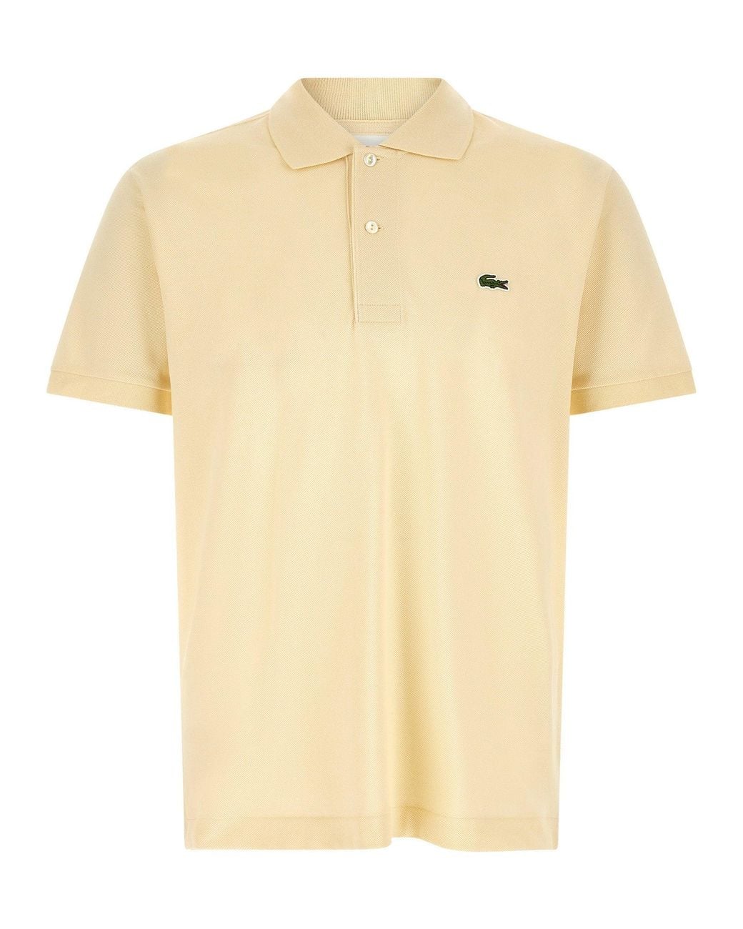Lacoste Natural Logo-Patch Cotton Piqué Polo Shirt for men