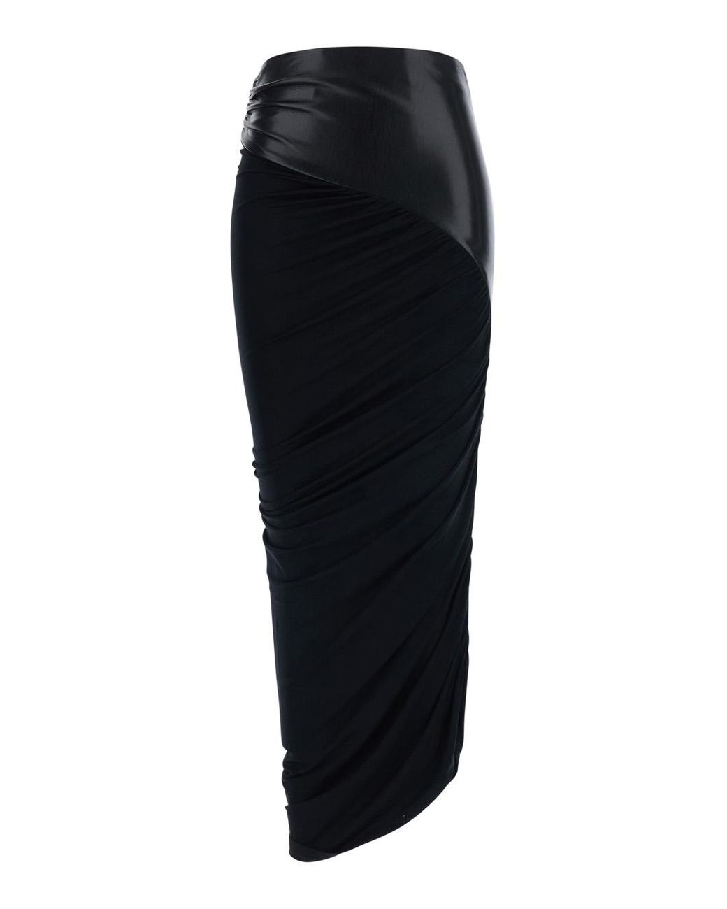 ANDAMANE Black Skirt Ursula Ecoleather Viscose