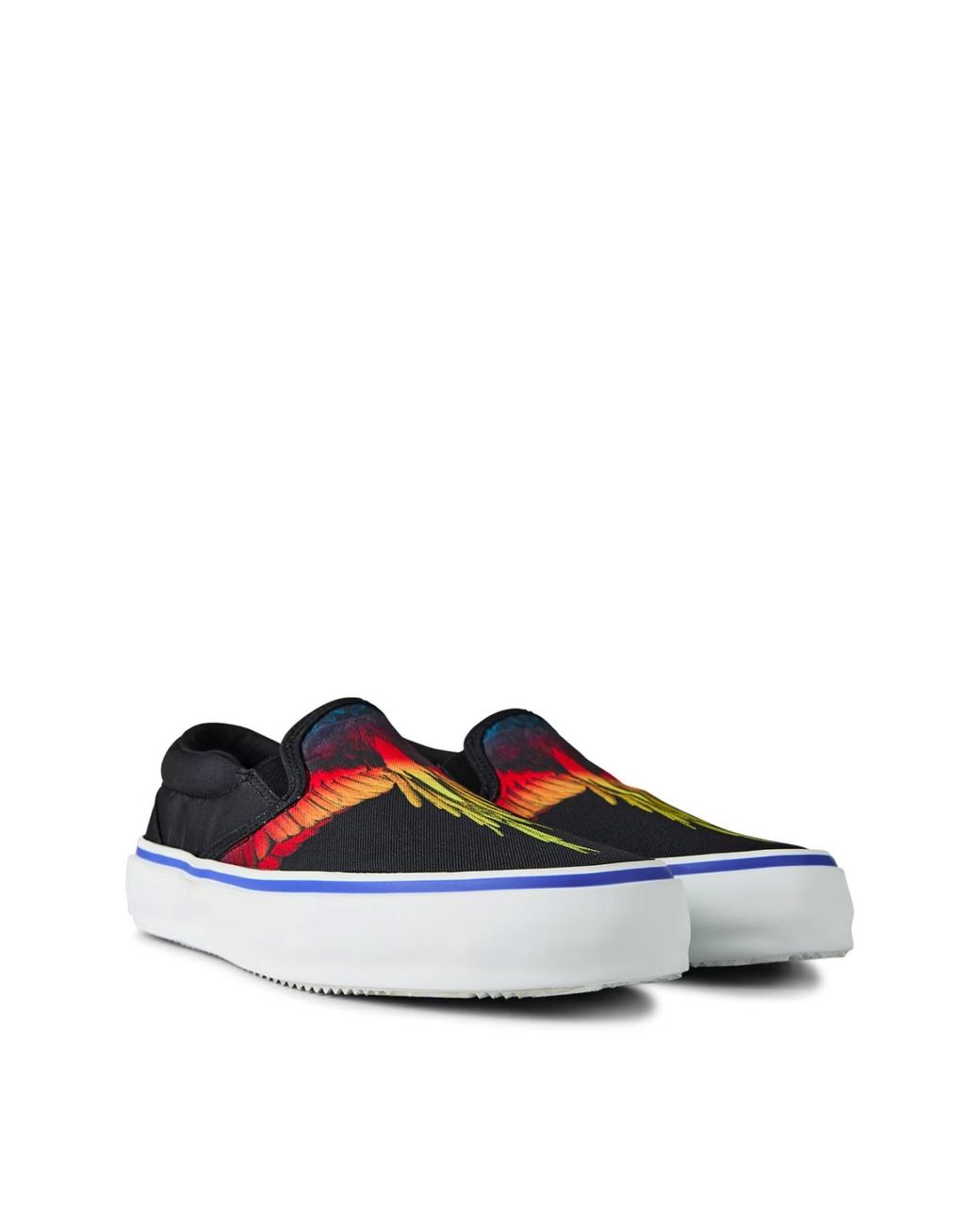 Marcelo Burlon Blue Icon Wings Logo Slip-On Sneakers Shoes for men