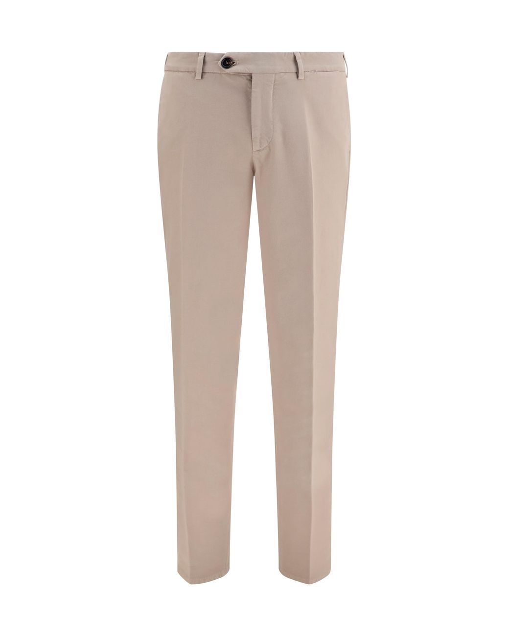 Brunello Cucinelli Gray Pants Dyed Cotton Trousers for men