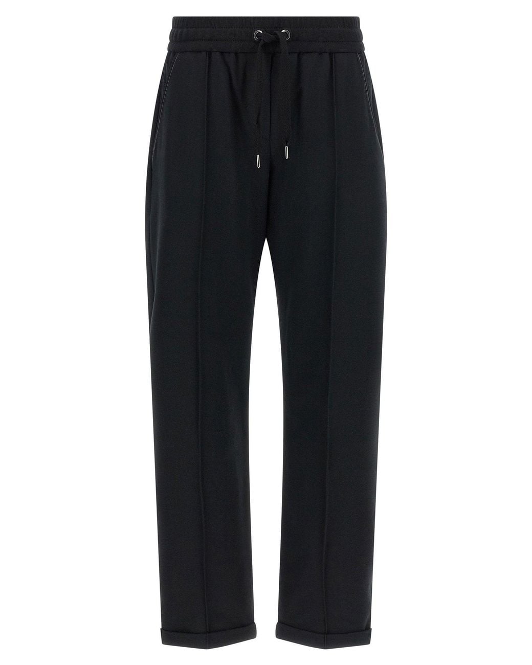 Brunello Cucinelli Blue Light Stretch Cotton Track Joggers